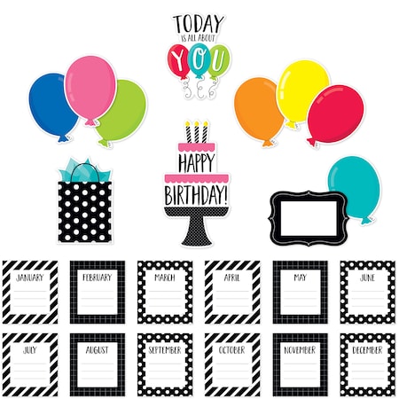 Creative Teaching Press Happy Birthday Mini Bulletin Board Set, 23 Pieces 10203